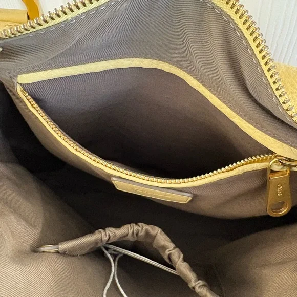 Chloé Butter Yellow (Chloé calls it “Sunlight”) large Marcie w/crossbody strap. - Picture 8 of 10